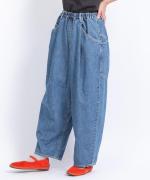 コットンリネンデニム　パンツ