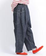コットンリネンデニム　パンツ