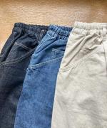 コットンリネンデニム　パンツ
