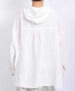 ラミーキャンバス　フードブラウス