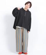 ラミーキャンバス　フードブラウス