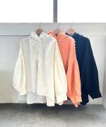 ラミーキャンバス　フードブラウス