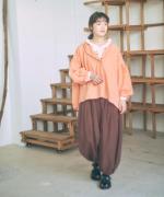 ラミーキャンバス　フードブラウス