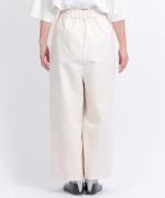 コットンリネンライトチノ　ベルト付きパンツ