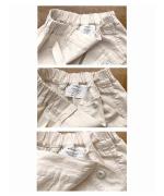 コットンリネンライトチノ　ベルト付きパンツ