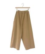 コットンリネンライトチノ　ベルト付きパンツ