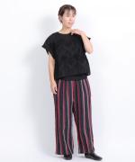 テープ刺繡コットンボイル　ベストプルオーバー