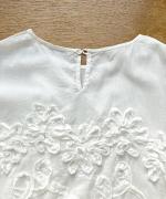 テープ刺繡コットンボイル　ベストプルオーバー