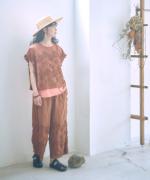 テープ刺繡コットンボイル　ベストプルオーバー