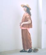 テープ刺繡コットンボイル　ベストプルオーバー