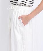 テープ刺繡コットンボイル　パンツ