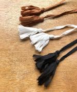 テープ刺繡コットンボイル　パンツ