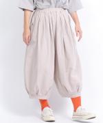 コットンリネンタイプライター　8分丈パンツ