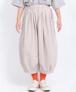 コットンリネンタイプライター　8分丈パンツ