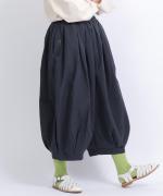 コットンリネンタイプライター　8分丈パンツ