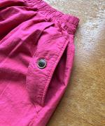 コットンリネンタイプライター　8分丈パンツ