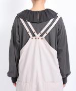 コットンリネンタイプライター　サロペット