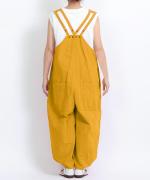 コットンリネンタイプライター　サロペット