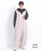 コットンリネンタイプライター　サロペット