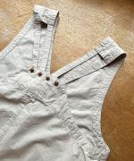 コットンリネンタイプライター　サロペット