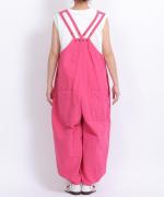 コットンリネンタイプライター　サロペット