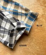 格子織り先染めチェック　ブラウス