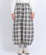 格子織り先染めチェック　パンツ