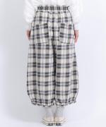 格子織り先染めチェック　パンツ