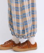 格子織り先染めチェック　パンツ