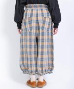 格子織り先染めチェック　パンツ