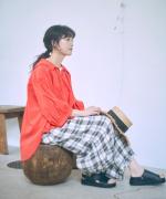 格子織り先染めチェック　パンツ