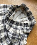 格子織り先染めチェック　パンツ