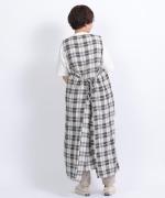 格子織り先染めチェック　マルチwayワンピース