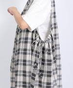 格子織り先染めチェック　マルチwayワンピース