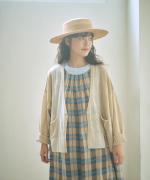 格子織り先染めチェック　マルチwayワンピース