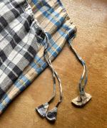 格子織り先染めチェック　マルチwayワンピース