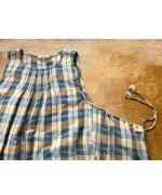 格子織り先染めチェック　マルチwayワンピース