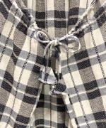 格子織り先染めチェック　マルチwayワンピース