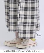 格子織り先染めチェック　マルチwayワンピース