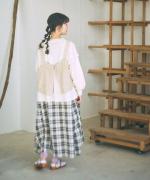 格子織り先染めチェック　マルチwayワンピース