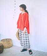 オーガニックジョーゼット　ブラウス