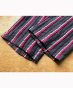 リネンストライプ　フル丈パンツ