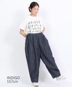 6.3ozデニムダンガリー　フル丈パンツ