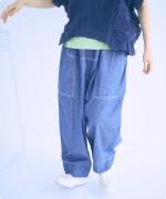 6.3ozデニムダンガリー　フル丈パンツ