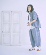 コットンタイプライター硫化バイオ　コクーンパンツ