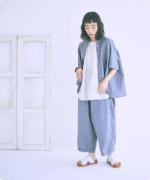 コットンタイプライター硫化バイオ　コクーンパンツ