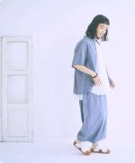 コットンタイプライター硫化バイオ　コクーンパンツ