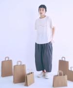 コットンタイプライター硫化バイオ　コクーンパンツ