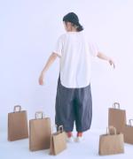 コットンタイプライター硫化バイオ　コクーンパンツ