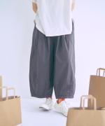 コットンタイプライター硫化バイオ　コクーンパンツ